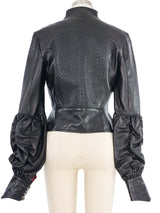 1999 Voyage Embossed Leather Jacket Jacket arcadeshops.com