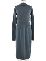 1993 Alaia Sage Green Low Back Knit Dress Dress arcadeshops.com