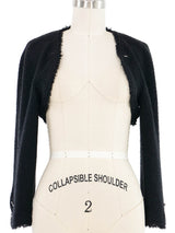 2006 Chanel Convertible Black Tweed Jacket Jacket arcadeshops.com