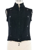 2006 Chanel Convertible Black Tweed Jacket Jacket arcadeshops.com