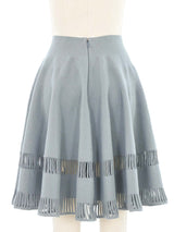 Alaia Dove Gray Knit Skirt Bottom arcadeshops.com