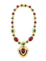 Kenneth Lane Multicolor Cabochon Pendant Necklace Accessory arcadeshops.com