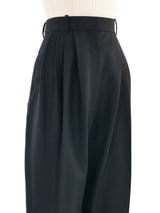 Celine Pleated High Waist Drop Crotch Trousers Bottom arcadeshops.com