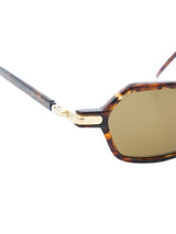 Courreges Model Three Dark Tortoiseshell Skinny Sunglasses Accessory arcadeshops.com