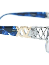 Yves Saint Laurent Blue Tortoiseshell Sunglasses Accessory arcadeshops.com