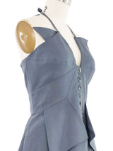 1990s Karl Lagerfeld Architectural Button Front Romper Suit arcadeshops.com