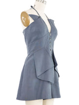 1990s Karl Lagerfeld Architectural Button Front Romper Suit arcadeshops.com