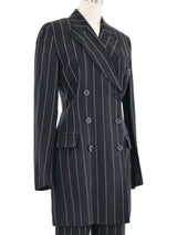 1992 Dolce & Gabbana Pinstriped Pant Suit Suit arcadeshops.com