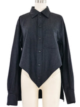 Celine High Low Angular Wool Top Top arcadeshops.com