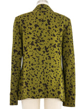 Escada Spotted Green Jacket Jacket arcadeshops.com