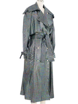 1980s Moschino Sequin Print Trench Coat Outerwear arcadeshops.com