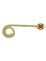 Goldtone Jeweled Buckle Belt Accessory arcadeshops.com