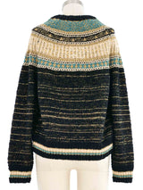 2019 Chanel Egyptian Collection Metallic Knit Sweater Top arcadeshops.com