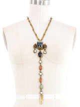 Pal Kepenyes Coral and Stone Drop Necklace Jewelry arcadeshops.com