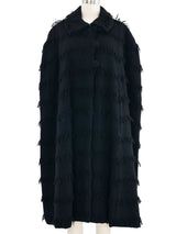 Yves Saint Laurent Fringe Cape Coat Outerwear arcadeshops.com