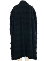 Yves Saint Laurent Fringe Cape Coat Outerwear arcadeshops.com