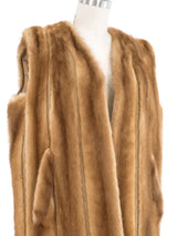 1960s Honey Mink Vest Jacket arcadeshops.com