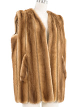 1960s Honey Mink Vest Jacket arcadeshops.com