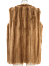 1960s Honey Mink Vest Jacket arcadeshops.com