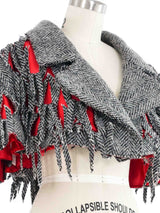 2022 Maison Margiela Cut Tweed Capelet Jacket arcadeshops.com