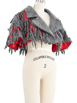 2022 Maison Margiela Cut Tweed Capelet Jacket arcadeshops.com