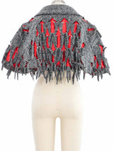 2022 Maison Margiela Cut Tweed Capelet Jacket arcadeshops.com