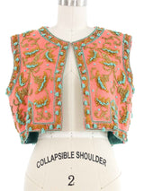 Galanos Bead Embellished Vest Jacket arcadeshops.com