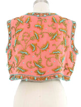 Galanos Bead Embellished Vest Jacket arcadeshops.com