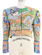 1992 Jeanette Kastenberg Bugs Bunny Beaded Jacket Jacket arcadeshops.com