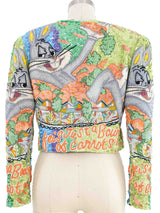 1992 Jeanette Kastenberg Bugs Bunny Beaded Jacket Jacket arcadeshops.com