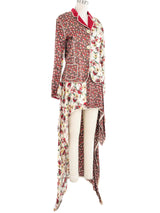 Jean Paul Gaultier Patchwork Floral Skirt Ensemble Suit arcadeshops.com