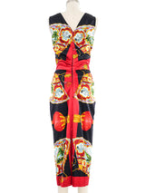 1998 Dolce & Gabbana Chinese Lantern Print Satin Dress Dress arcadeshops.com