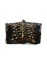 1970s Halston Spotted Fur Shoulder Bag Accessory arcadeshops.com