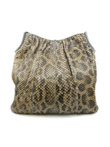Judith Leiber Taupe Python Shoulder Bag Accessory arcadeshops.com