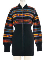 Junior Gaultier Striped Intarsia Knit Mini Dress Dress arcadeshops.com