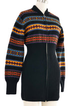 Junior Gaultier Striped Intarsia Knit Mini Dress Dress arcadeshops.com
