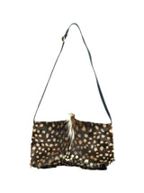 1970s Halston Spotted Fur Shoulder Bag Accessory arcadeshops.com