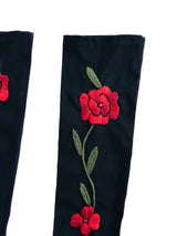 Dolce & Gabbana Flower Embroidered Opera Gloves Accessory arcadeshops.com