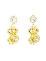 2019 Moschino Dollar Sign Earrings Jewelry arcadeshops.com