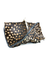 1970s Halston Spotted Fur Shoulder Bag Accessory arcadeshops.com