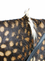 1970s Halston Spotted Fur Shoulder Bag Accessory arcadeshops.com