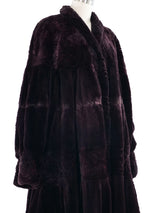 Giuliana Teso Sheared Beaver Fur Swing Coat Outerwear arcadeshops.com