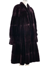 Giuliana Teso Sheared Beaver Fur Swing Coat Outerwear arcadeshops.com