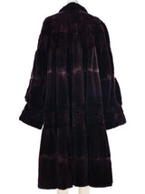 Giuliana Teso Sheared Beaver Fur Swing Coat Outerwear arcadeshops.com