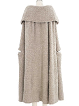 2001 Yeohlee Gray Oversized Boucle Cape Outerwear arcadeshops.com