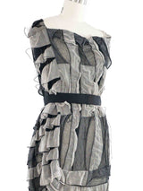 2010 Yeohlee Belted Ruffle Tank Dress Dress arcadeshops.com