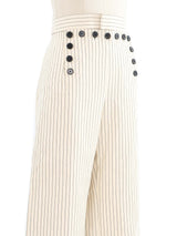2021 Christian Dior Striped Sailor Pants Bottom arcadeshops.com
