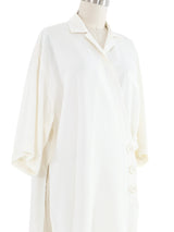Yohji Yamamoto Ivory Wrap Tunic Top arcadeshops.com
