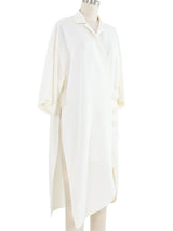 Yohji Yamamoto Ivory Wrap Tunic Top arcadeshops.com