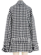 Balmain Tweed Houndstooth Coat Outerwear arcadeshops.com